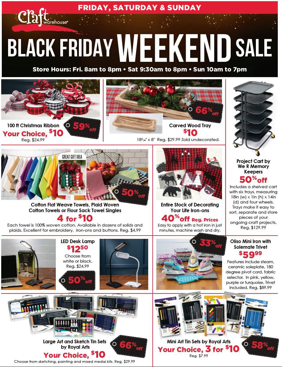 Craft Warehouse Black Friday 2022 Ad, Sales, and Deals - Does Southwest Have Deals On Black Friday