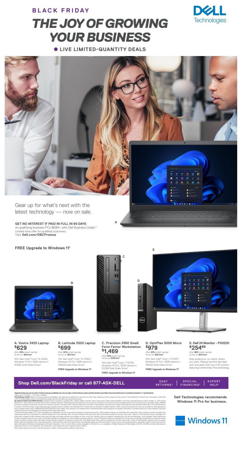 Dell Business Black Friday 2022 Ad, Deals, and Sale Info