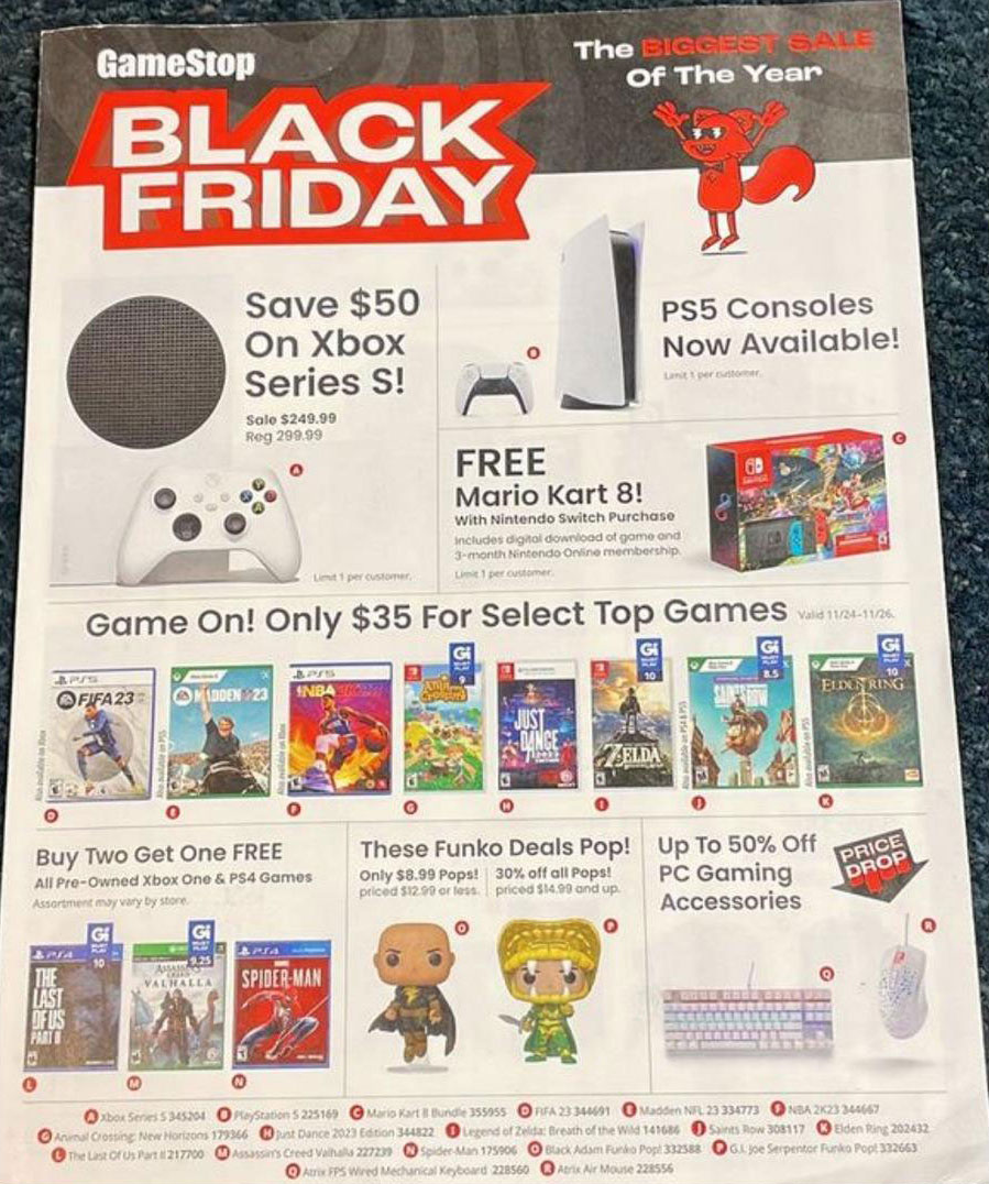 Gamestop black friday on sale ps4 deals