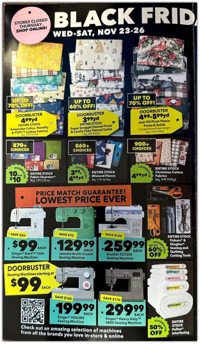 JoAnn Fabrics Black Friday Ad, Sale Info, and Deals for 2023