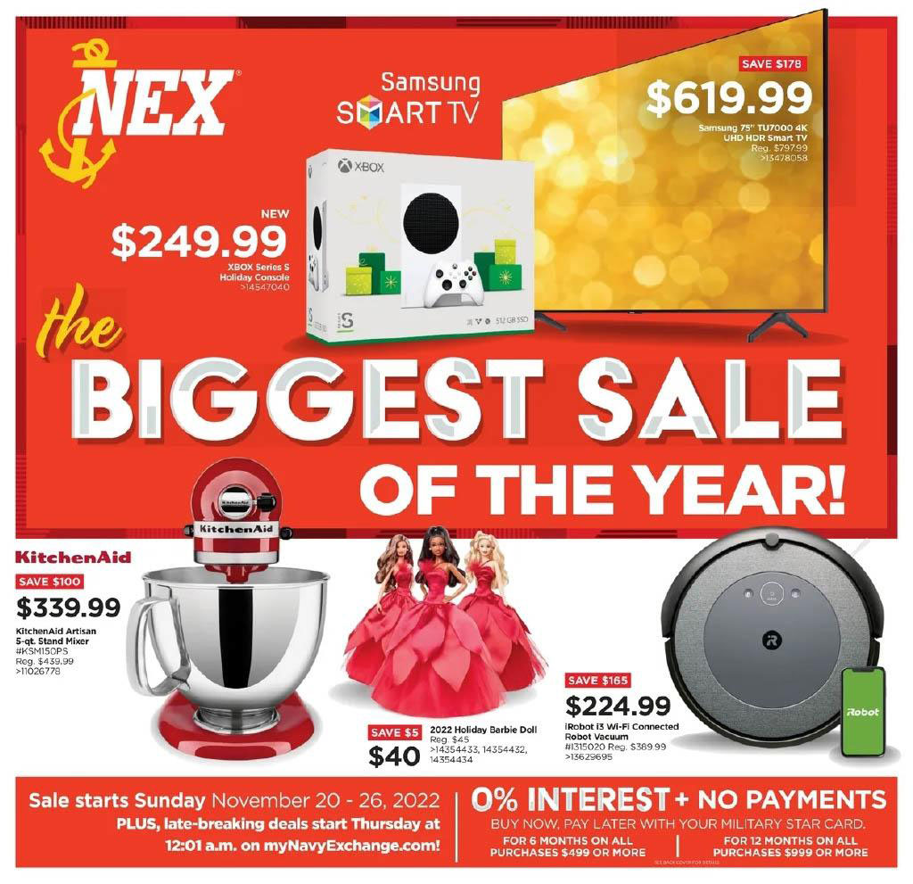 Navy Exchange Black Friday 2022 Ad, Sales, Thanksgiving Deals