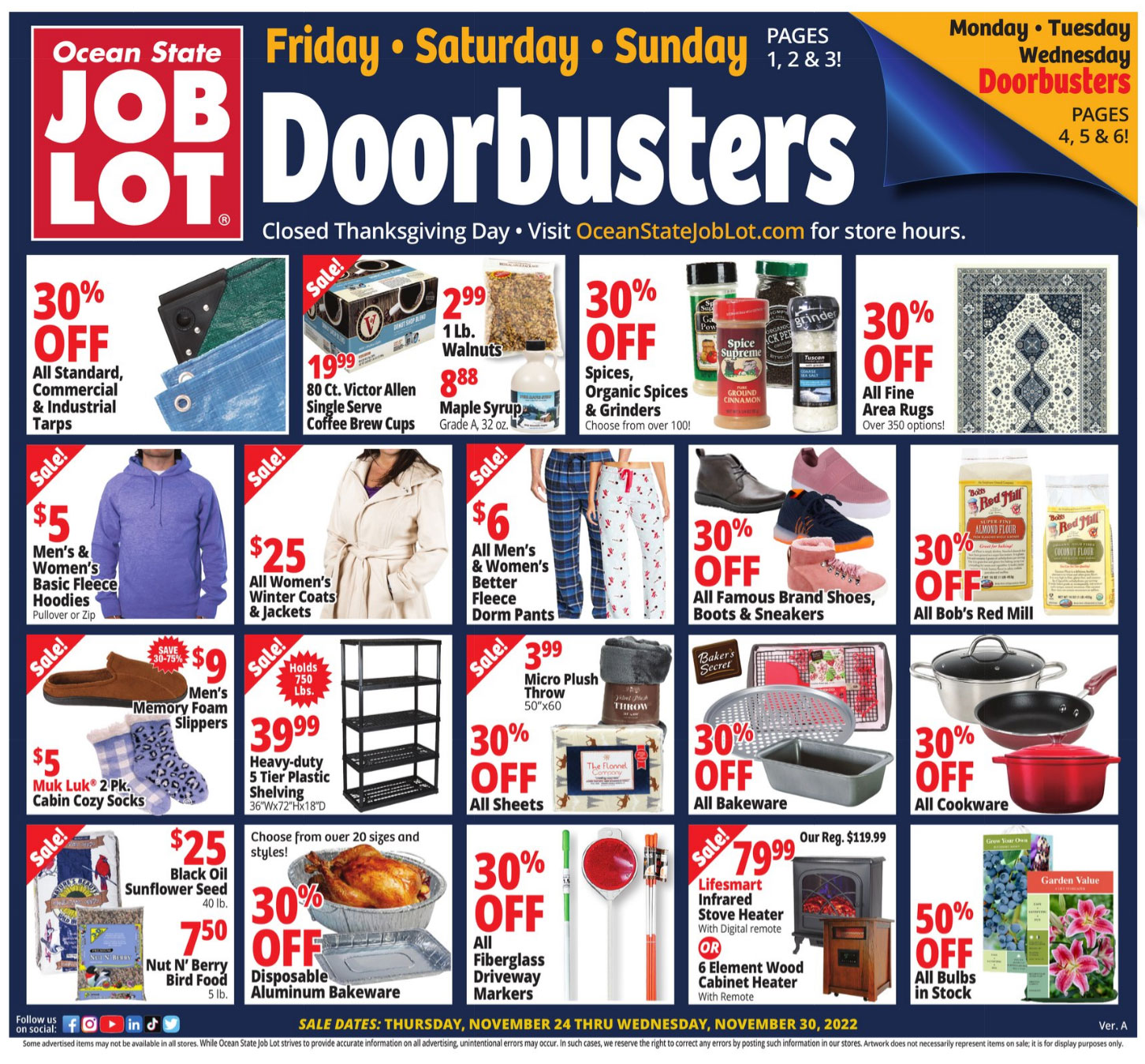 Ocean State Job Lot Black Friday 2022 Ad and Deals - What Department Stores Have Black Friday Deals