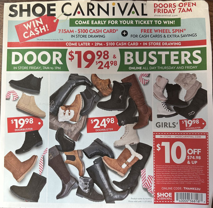 Shoe Carnival Black Friday 2024 - Ad & Deals